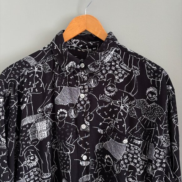 Vintage Funky People Button Down Shirt - Picture 5 of 6